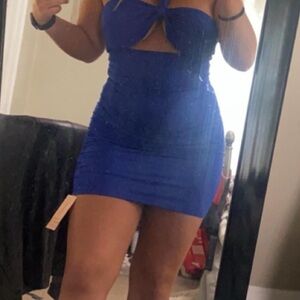 Amazon Women's Mini Dress - Royal Blue